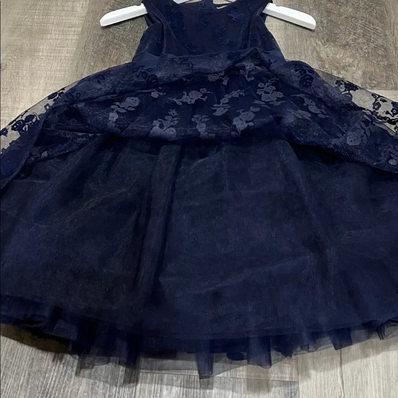 Vintage Janie and Jack Opulent Opera Floral Flocked Tulle Dress size 5 - Picture 7 of 11